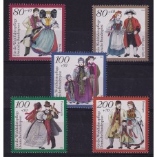 ALEMANIA OCCIDENTAL 1994 SERIE COMPLETA NUEVA MINT BAILES TRAJES TIPICOS 12 EUROS